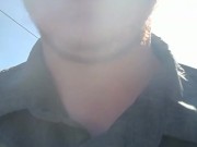 Sucking a big black tip in public