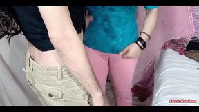 Canada Residing Long Black Hair Stepbrother Dance with Desi Stepsister Sara Very Hot Dance Mujra