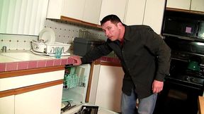 natasha nice squirts during kitchen blowjob and anal rimming