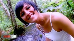 anal sex in the woods with hot french brunette alicia dark