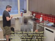 Young hetero plumber (collegue of the previous one) comes to check on my sink and get's $ offered fo