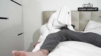 Ghost sneaks in to drain every last drop your cum flexy lover