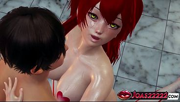 Secret Lab Redhead Assistant Nena Trinity Rule34 Hentai - Enjoy Big Tits with Nipple Stickers Massage, Standing G Spot Stimulation with Moans, and Wet Pussy Licking Close-Up Ending in a Squirt