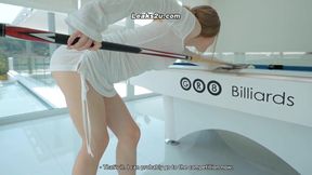 Fucked A Beautiful Teen On The Pool Table While Her Boyfriend Was Away - Blowjob