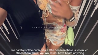 Angela Doll - two sluts get fucked on the sidewalk in the street