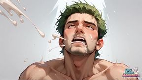 A Green-haired Muscle Bunny Shocks with a Spunk Splash! Experience the Best Gay XXX Action!