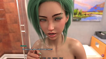 Sneaky Stepsis Sucked Stepbro&#039_s Cock in The Shower - 3D Hentai Animated Porn - Family Crush