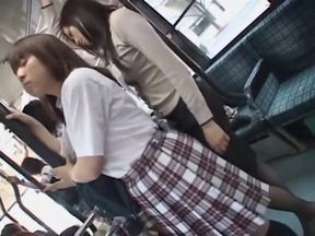 Horny Bus, Upskirts xxx scene