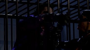 Jennifer Dark is more "yowls" than "meows" as she heats up a prison cell menage with her...