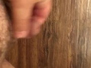 Solo masterbation with a small dick