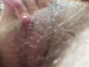 Hot FTM Drooling on Down Chest onto Wet Pussy