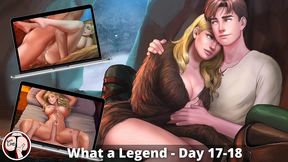 missionary sex in cave with sexy teen skinny blonde with huge melons, creampied with monster cock (what a legend - complete day 17-18)