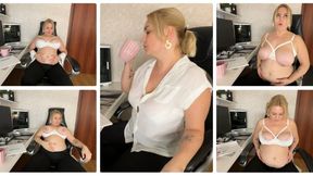 Hiccups in a chubby and busty secretary MP4