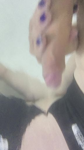 Underwater girlcock cum by Heather