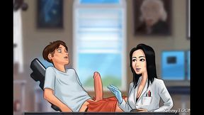 Summertime Saga Sex Scene Big Dick Examination at the Doctor'_s Office