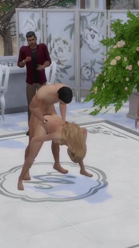 Emotional moment from &quot;The Blissful Simmers_Wedding after party turned sex party&quot;
