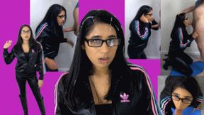 Adidas whore eRica gets caught sexting & gets face fucked, throated, & blasted with cum as punishment!