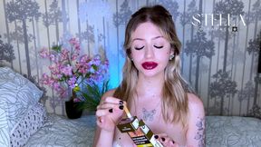 Blowing Smoking on the Dildo Imagining Your Cock