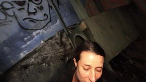 blowjob in abandoned waterpark