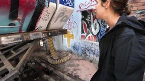 blowjob in abandoned waterpark
