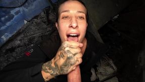 blowjob in abandoned waterpark