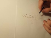 Hot August Ames Drawing - RIP