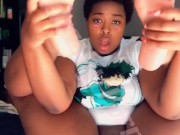 Jadeenasty massive Squirt in Deskchair