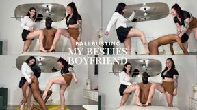 Ballbusting my besties boyfriend