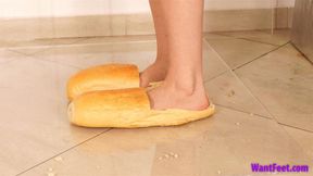 Foot-Flavored Bread Slippers - Food Crush - HD MP4