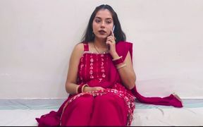 Indian Wife Video Call with Husband Seducing but Wife Cheats on a Husband While Having Sex with Devar in Hindi