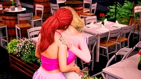 Busty Anime Beauty Giving Wet Blowjob & Sucking Hard Dick With Oppai Tease