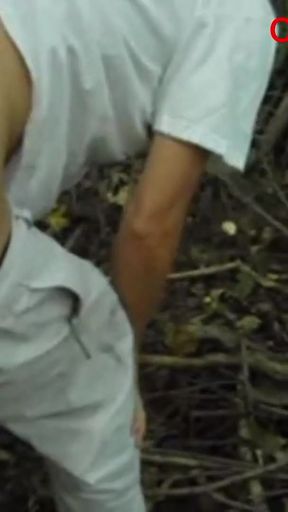 For Coffee Break Sexy Slut Candi Annie Fucks Co-worker POV style in the Woods!   Clip 1