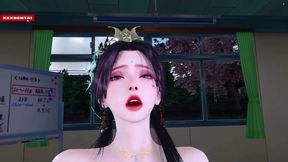 Pixelated Beauty with Dangerous Curves - 3D Hentai Animation