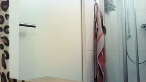 Cumshot in the bathroom