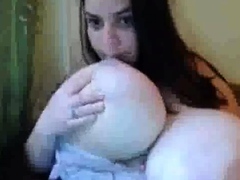 GIANT MASSIVE NATURAL WEBCAM BOOBS