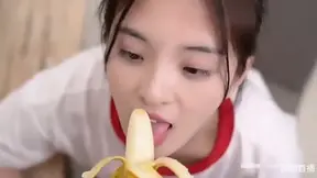 Chinese Girl Practice On Banana Before Sucking Cock - Chidima Fola