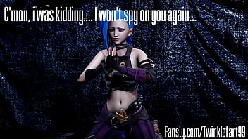 Futa Ahri punishes Jinx for peeking