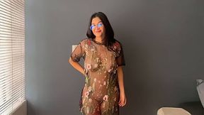 Transparent dress try on haul