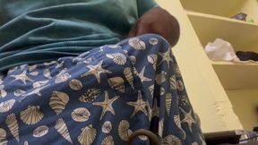 Remove pant and show black dick
