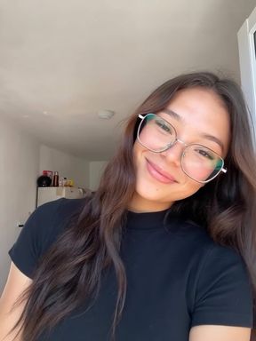 Smiling woman in glasses