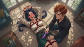 Bondage Stories #31: Crimson Rope Confessions in Midnight Braids