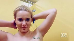 Nikky Dream In Natural Tit Blonde Delivers Debut Pov Blowjob