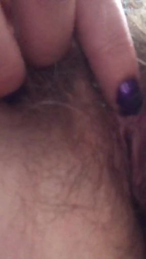 Captivating moment from "Nearly got caught by the stepson whilst I had an old fashioned wank due to the batteries dying in my&hellip;"