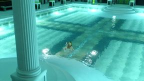 Rough Intense Fuck in Pool Hot Big Ass Girl with Tight Wet Pussy Getting Pounded Deep