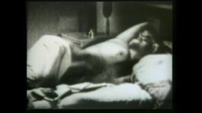 Black and White Porn of a Fantastic Vintage Sexy Pornostar