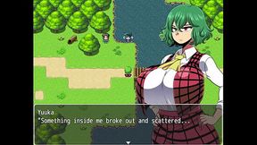 Green-haired beauty needs my help in Yuuka's Yokai session