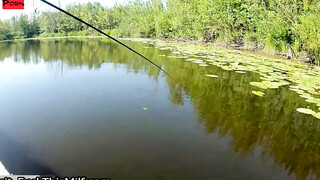 Outdoors-Adventure: Hot Blonde Rides Her Man's Hard Dick While Fishing