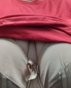 Showing Natural tits at work