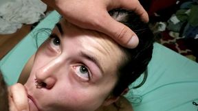 Sloppy Blowjob And messy Facial For Cute Petite Teen