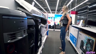 Sound controlled vibrator in public place - Lovense Lush 2 unusual test | Letty Black